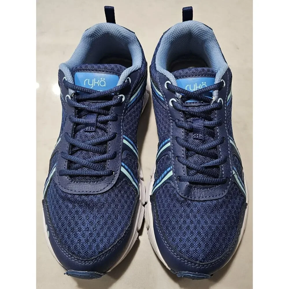Ryka Coastline Women's Running Shoes Size 8 Navy Blue Mesh Lace Up Sneakers